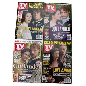 Outlander TV Guide Magazine Collection 4 Issues Claire Jamie